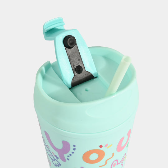 Fluted Cold Cup Tumbler with Straw