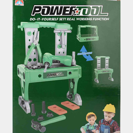 45PCS Tool Set Electric Chain Saw Toy Toolbox and Hand Tool Set for Kids
