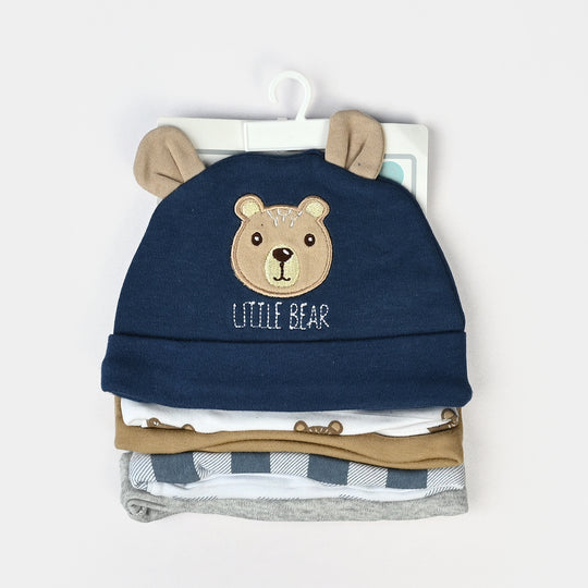 Newborn Soft Cotton Baby Cap Set (5-Pack)