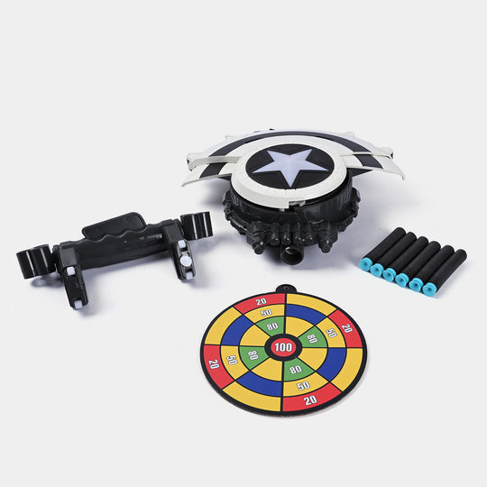 Blaster Shoot Shield Launch Play Set with Soft Bullets'