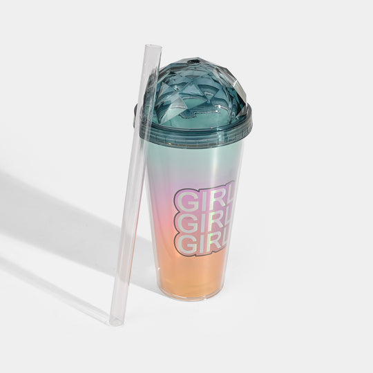 Acrylic Tumbler Mug with Straw