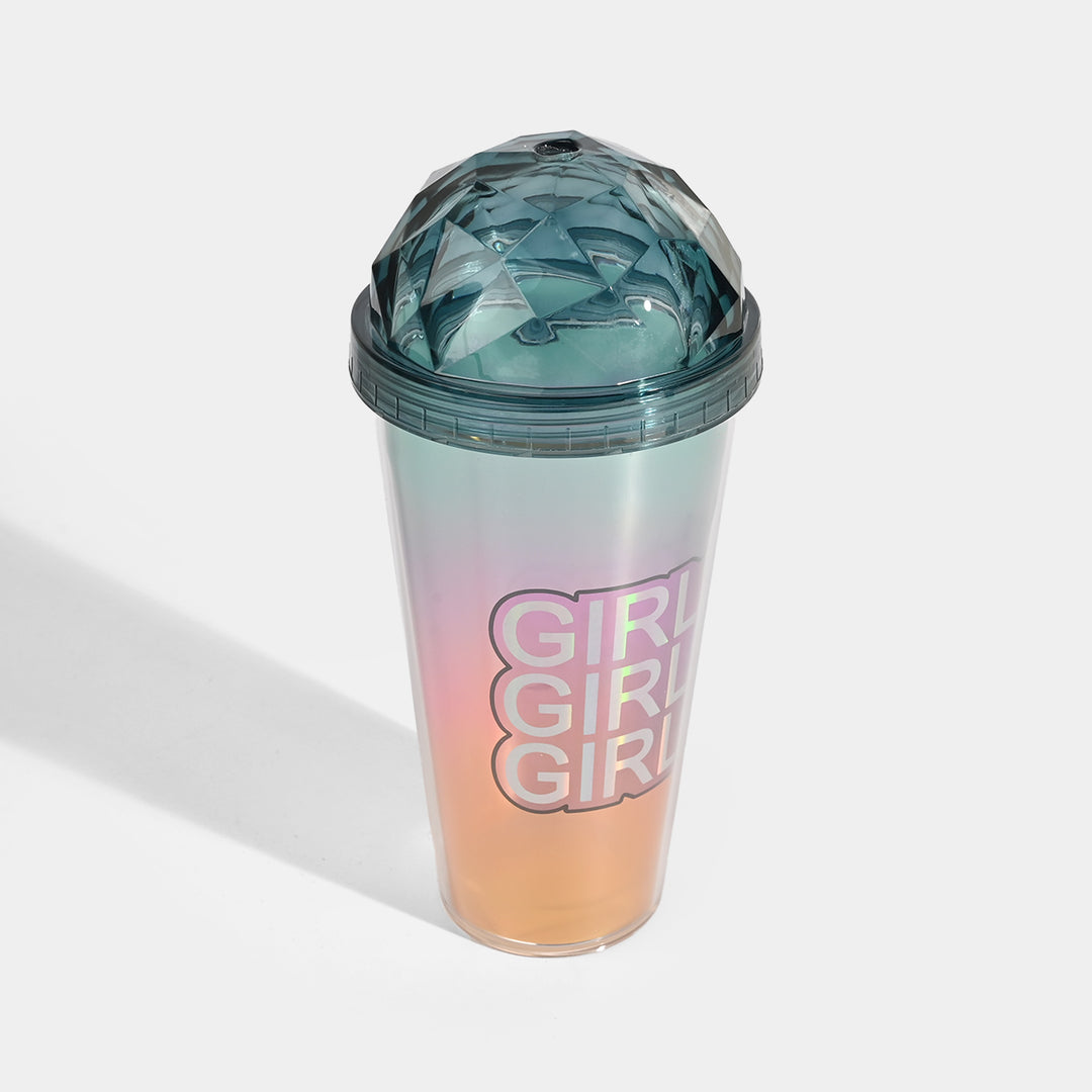 Acrylic Tumbler Mug with Straw