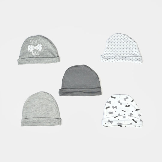 Newborn Soft Cotton Baby Cap Set (5-Pack)