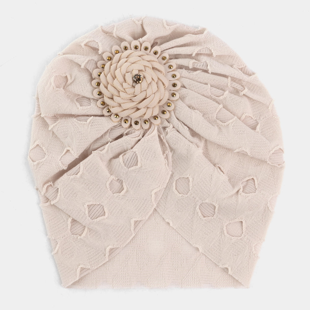 Baby Turban Cap/Hat | Light Brown