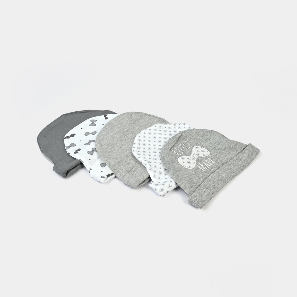 Newborn Soft Cotton Baby Cap Set (5-Pack)