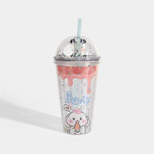 Acrylic Tumbler Mug with Straw