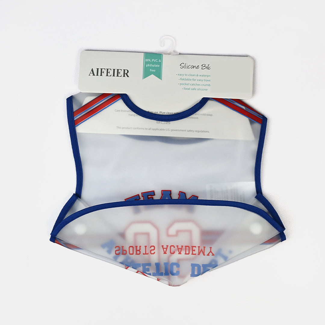 Easy-Wipe Plastic Baby Bib