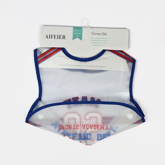 Easy-Wipe Plastic Baby Bib