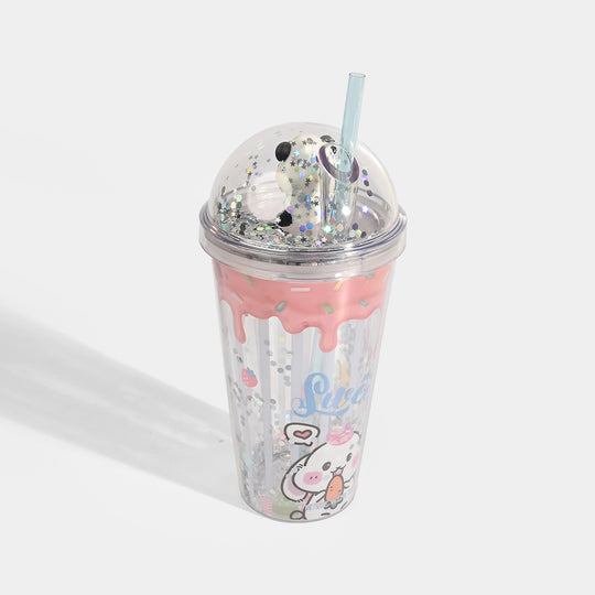 Acrylic Tumbler Mug with Straw