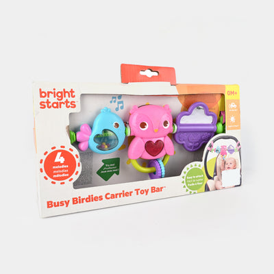 Bright Starts Musical Rattle Set Carrier Toy Bar