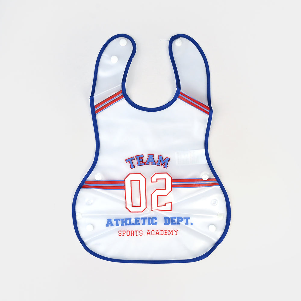 Easy-Wipe Plastic Baby Bib