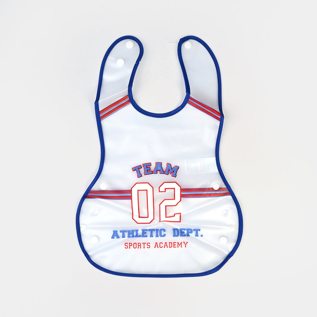 Easy-Wipe Plastic Baby Bib