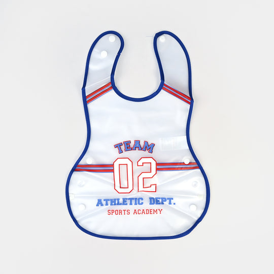 Easy-Wipe Plastic Baby Bib