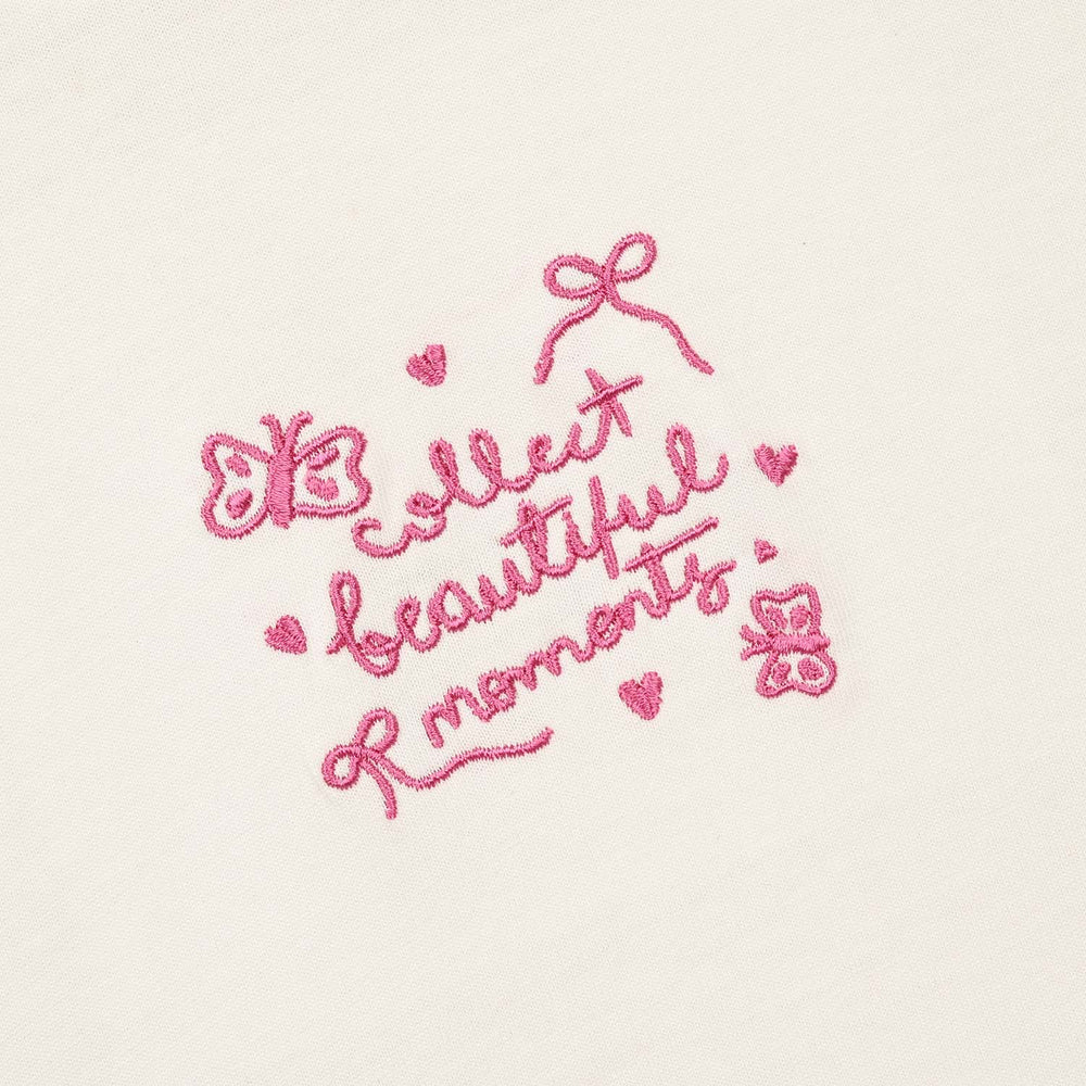 Girls Cotton Jersey T-Shirt H/S Beautiful Moments-Off.White