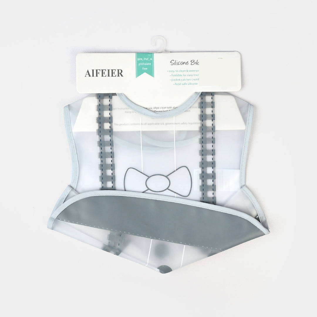 Easy-Wipe Plastic Baby Bib