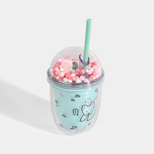 Acrylic Tumbler Mug with Straw