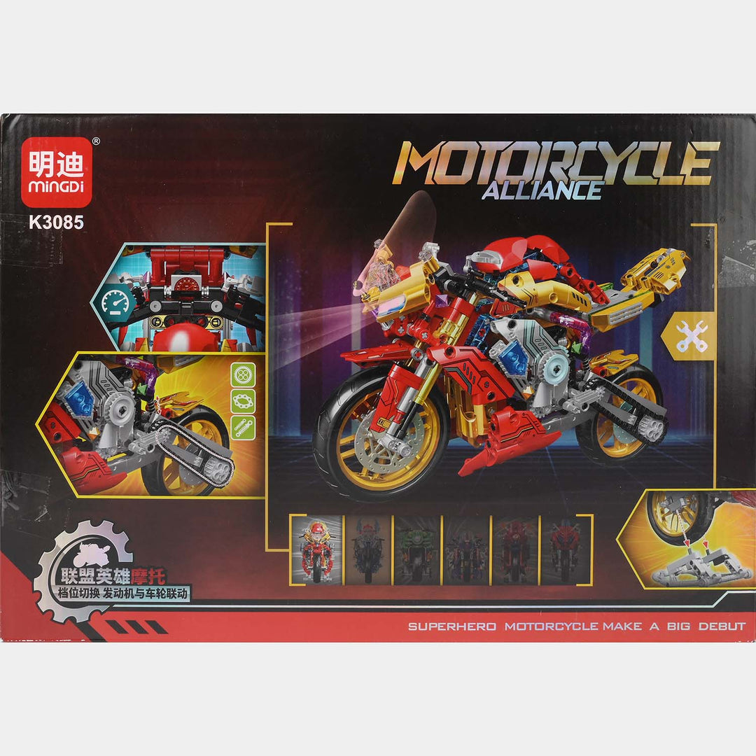 Creative Construction Super Bike Building Blocks Set
