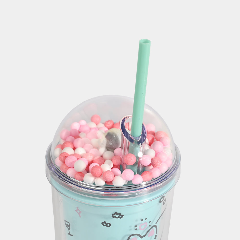 Acrylic Tumbler Mug with Straw