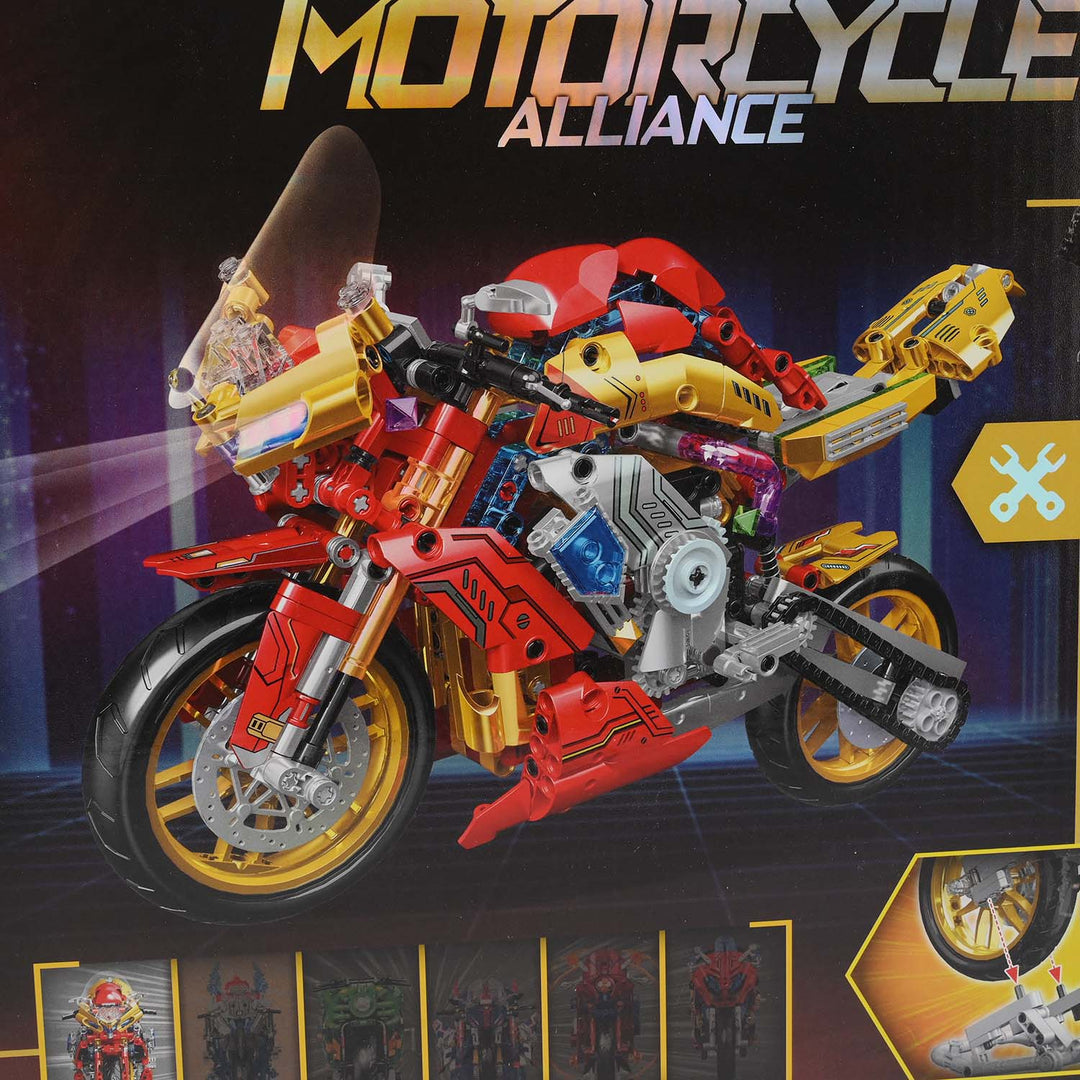 Creative Construction Super Bike Building Blocks Set