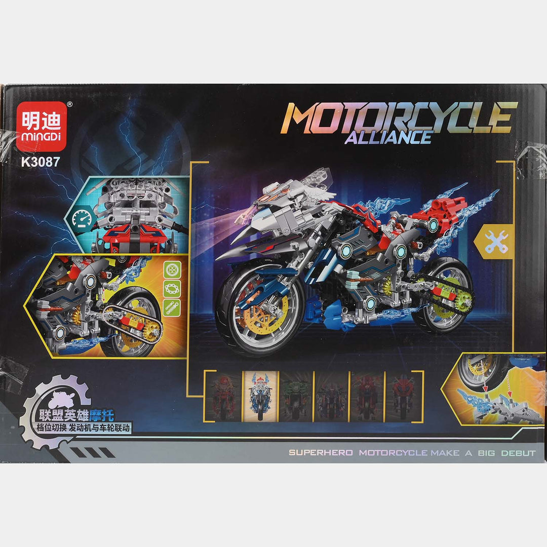 Creative Construction Super Bike Building Blocks Set