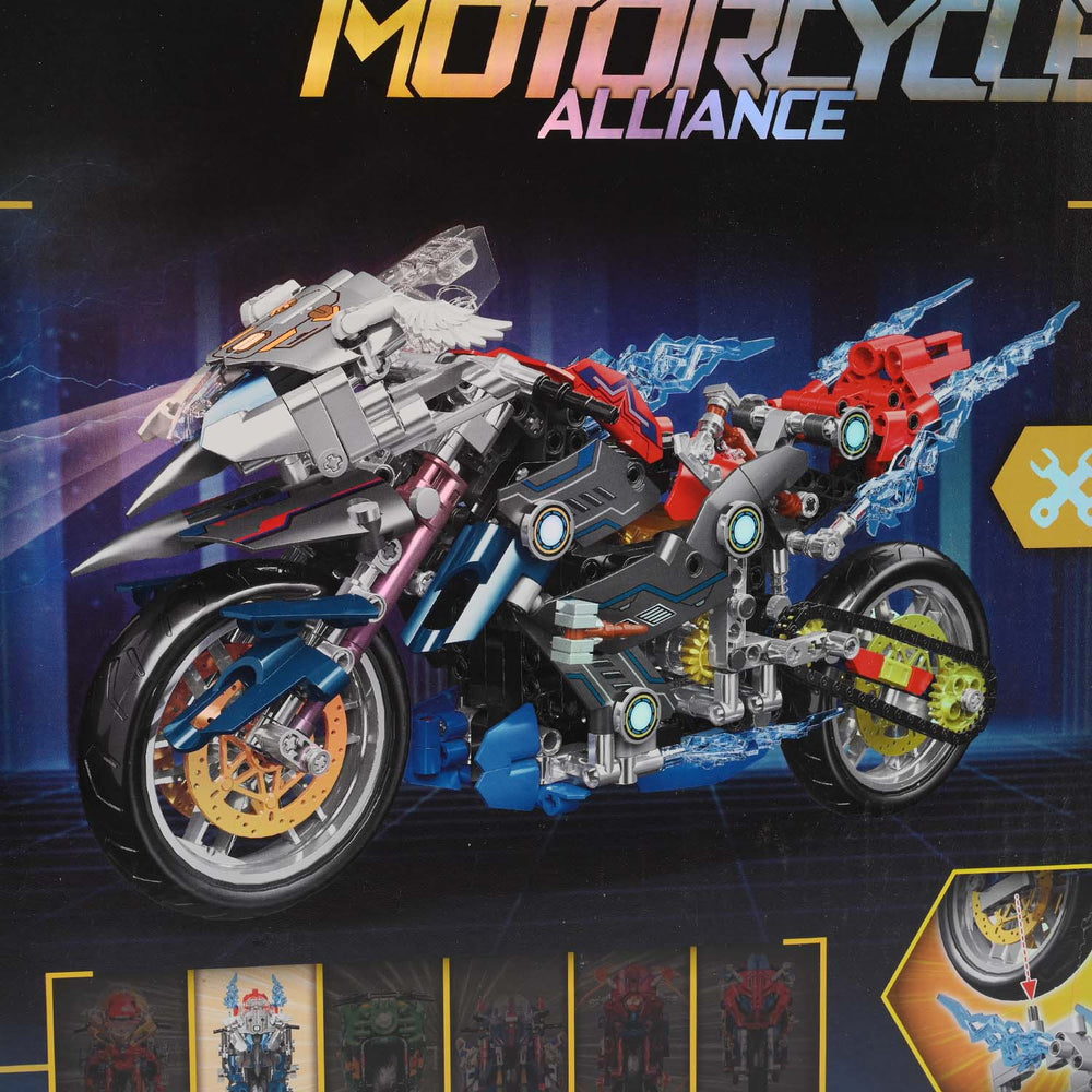 Creative Construction Super Bike Building Blocks Set