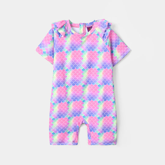 Girls Nylon Swimming Jumper Mermaid