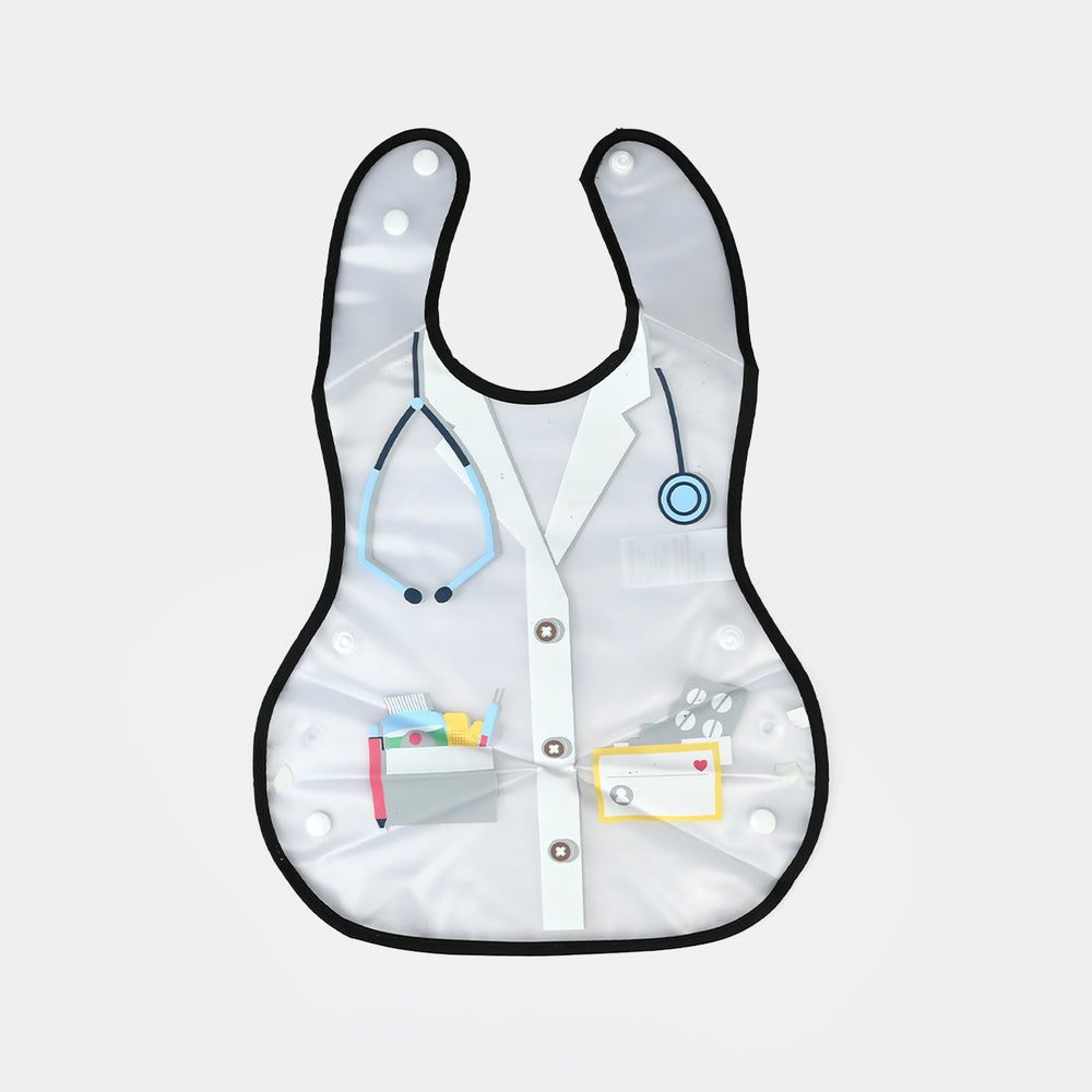 Easy-Wipe Plastic Baby Bib