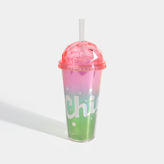 Acrylic Tumbler Mug with Straw