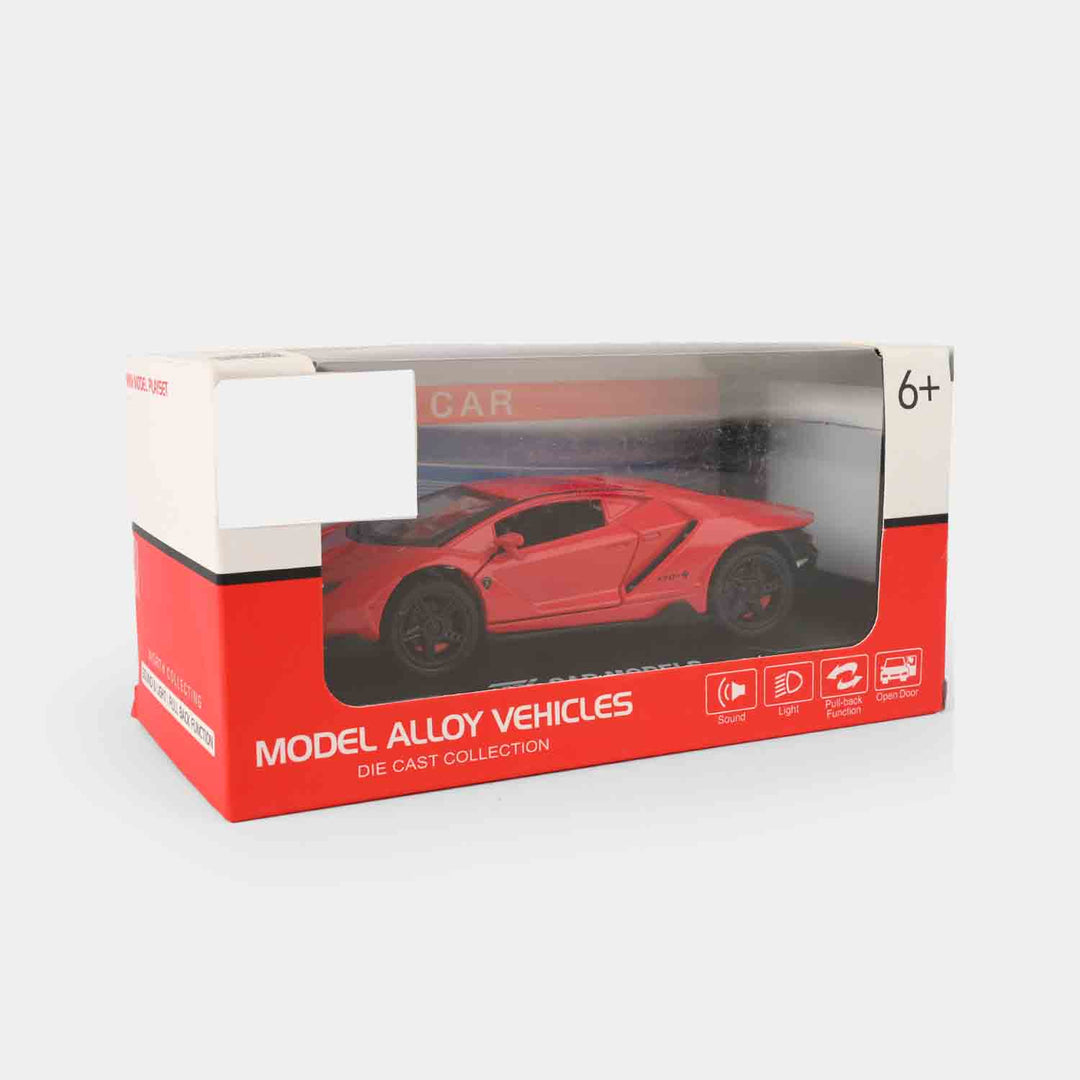 Die-Cast Supercar – Lights, Sound & Openable Doors