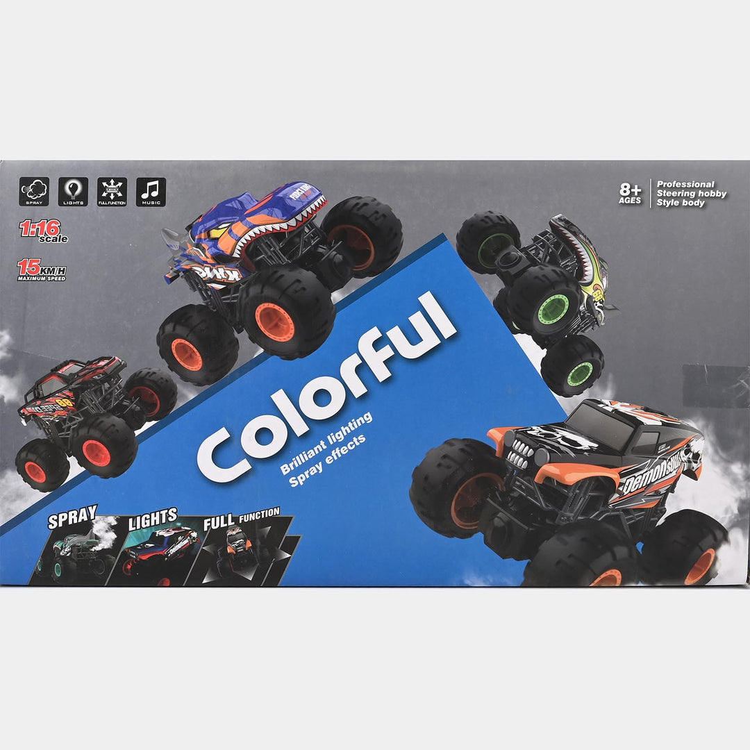 Remote Control Brilliant Lighting Spray Jeep
