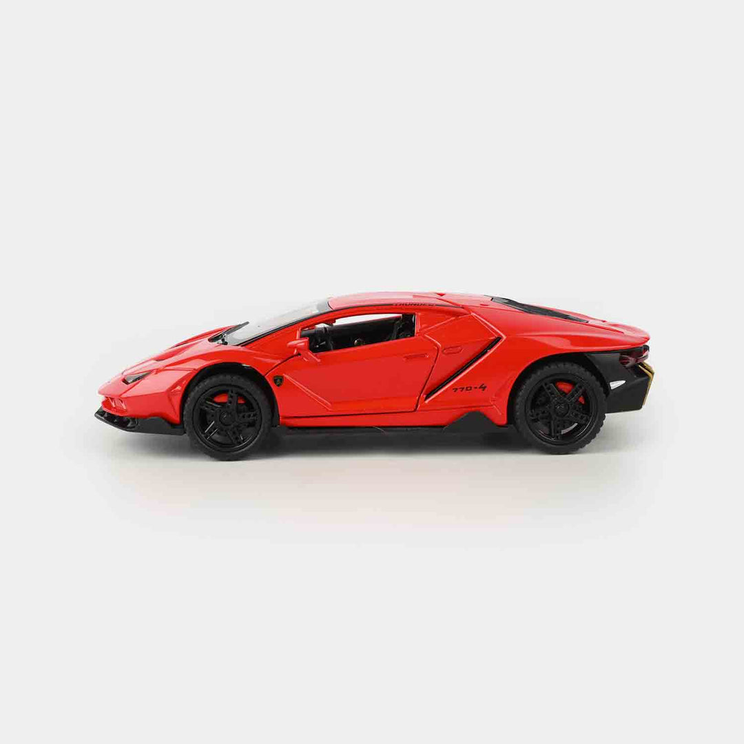Die-Cast Supercar – Lights, Sound & Openable Doors
