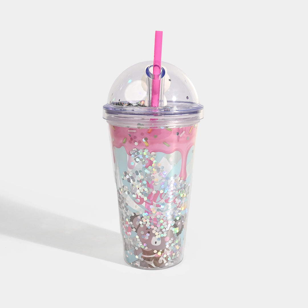 Acrylic Tumbler Mug with Straw