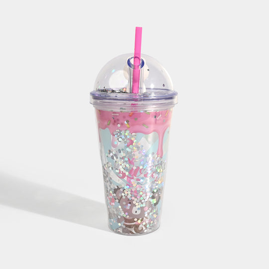 Acrylic Tumbler Mug with Straw