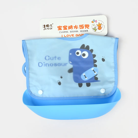 PLASTIC BIB WITH HOLDER FOR BABIES