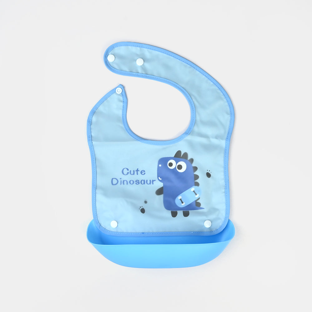 PLASTIC BIB WITH HOLDER FOR BABIES