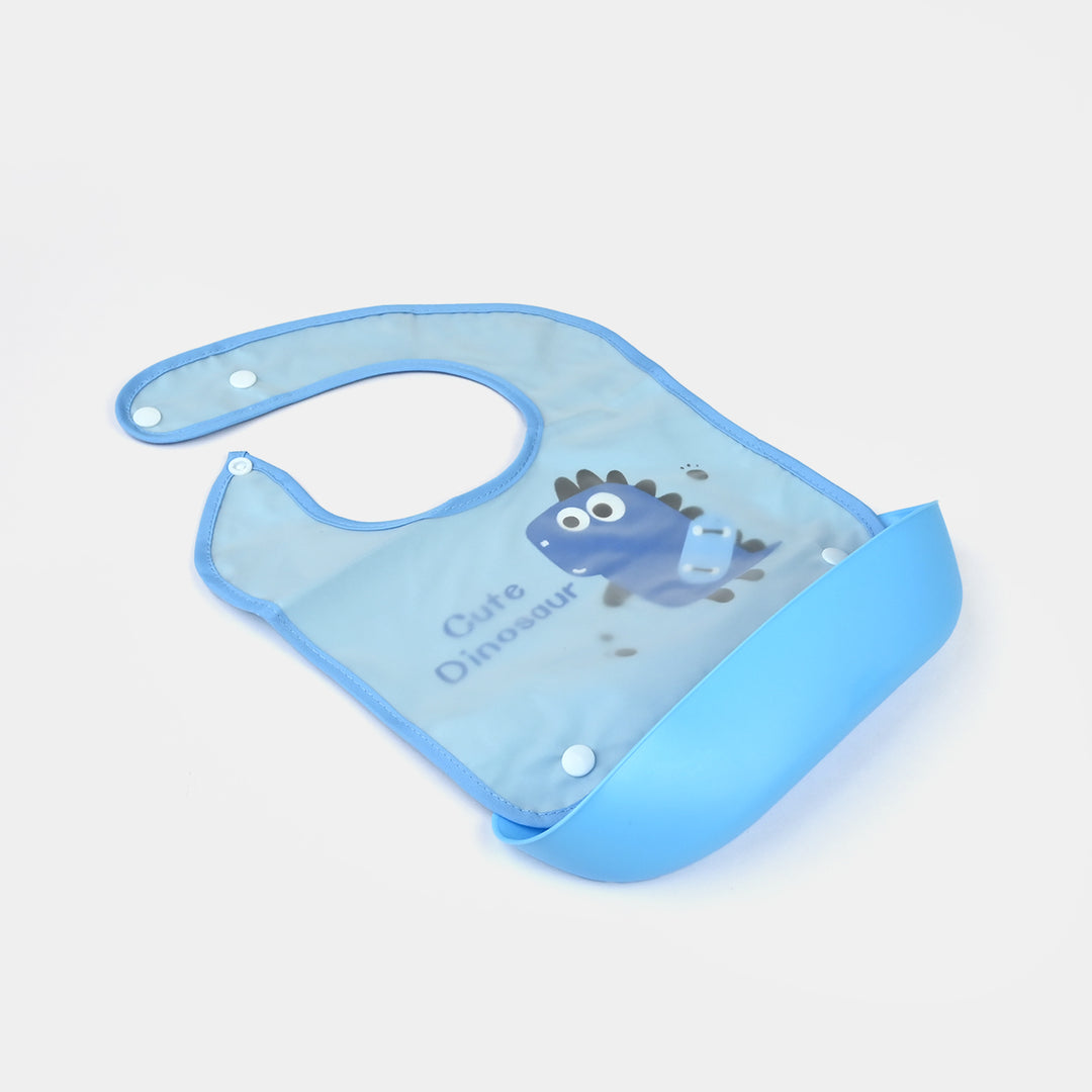 PLASTIC BIB WITH HOLDER FOR BABIES