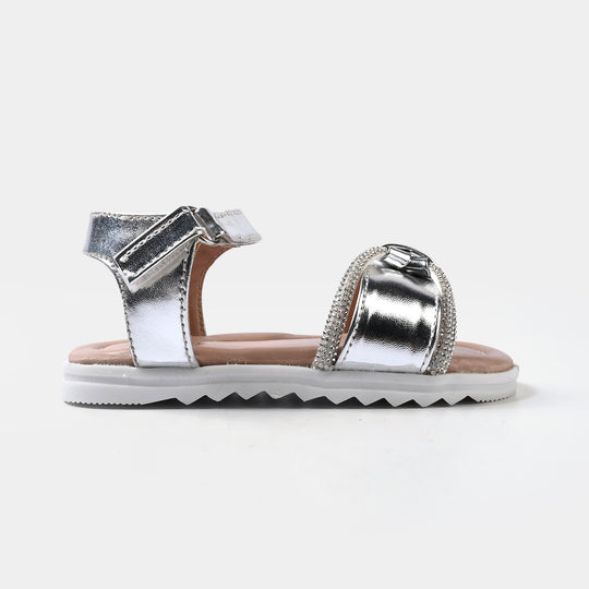 Girls Sandal 456-134-SILVER
