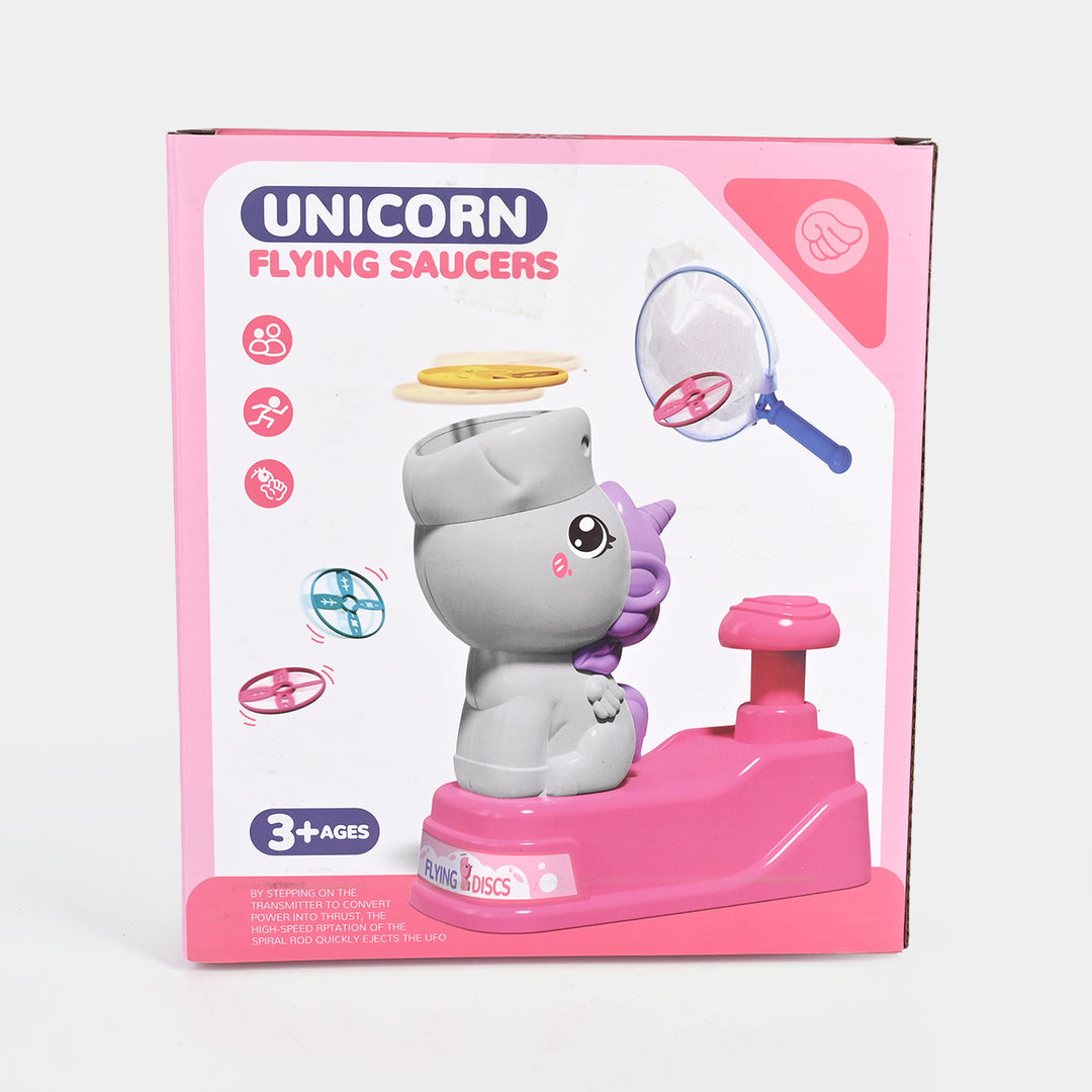 Flying Saucers Step-on Disc Launcher for Kids