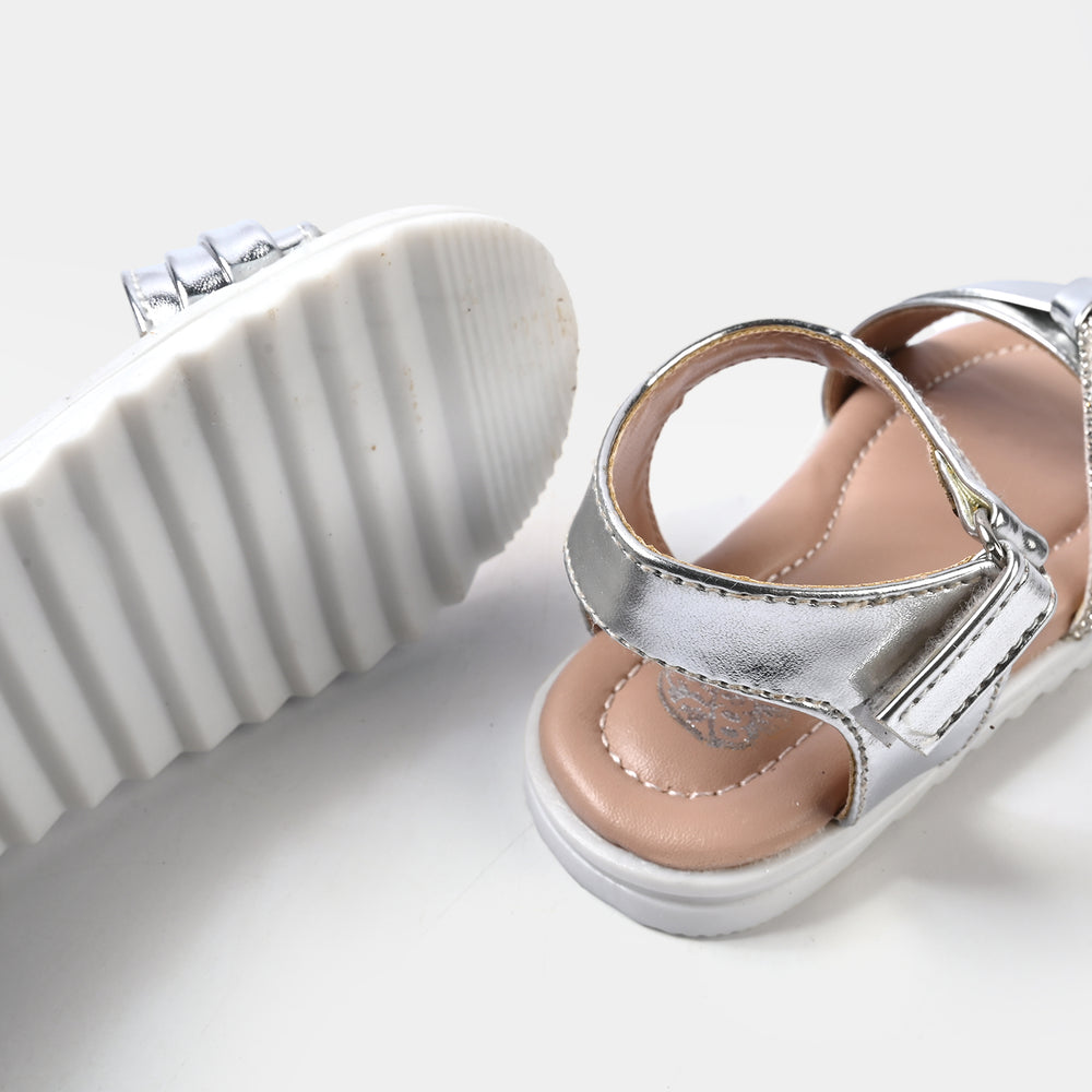Girls Sandal 456-134-SILVER