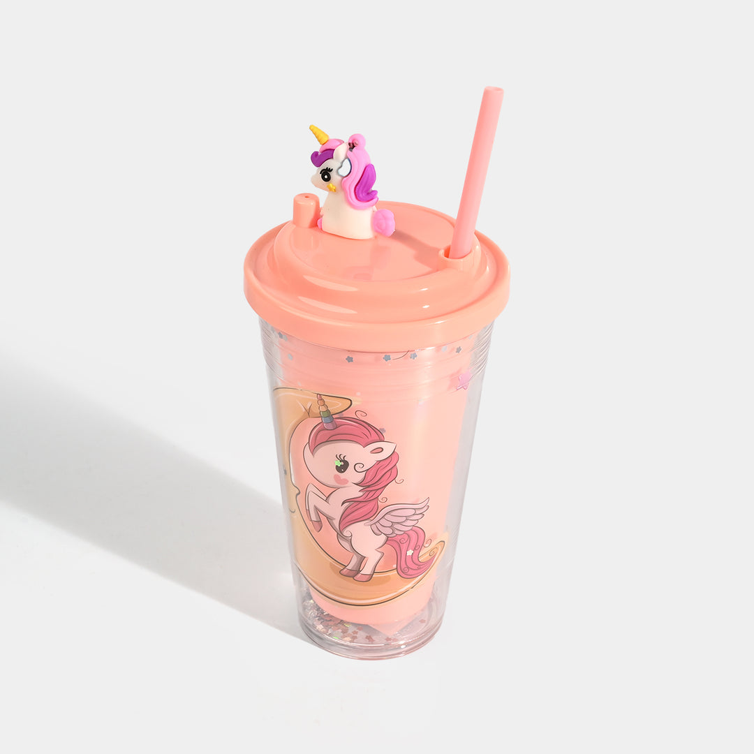 Acrylic Tumbler Mug with Straw