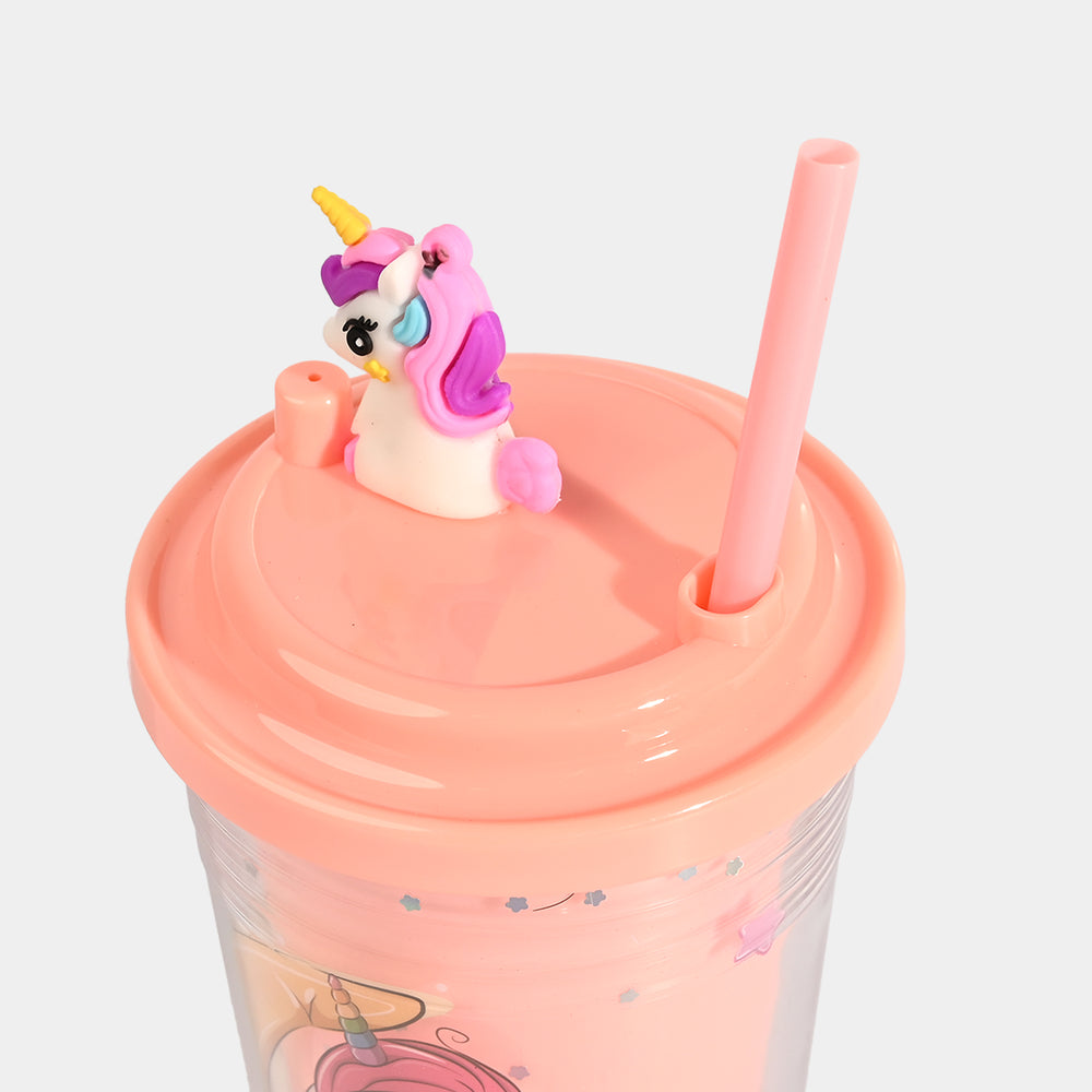 Acrylic Tumbler Mug with Straw