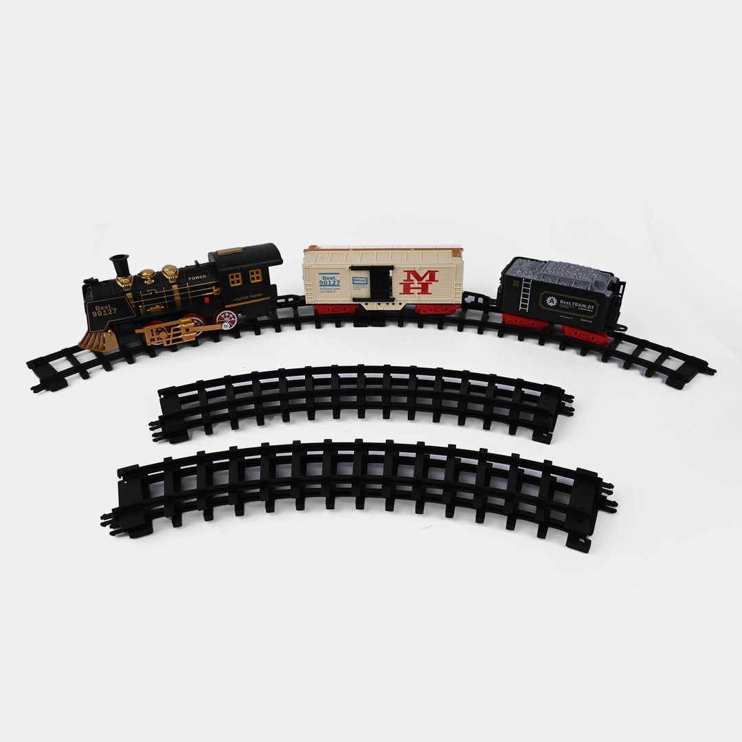 CLASSIC TRAIN SET WITH TRACK FOR KIDS