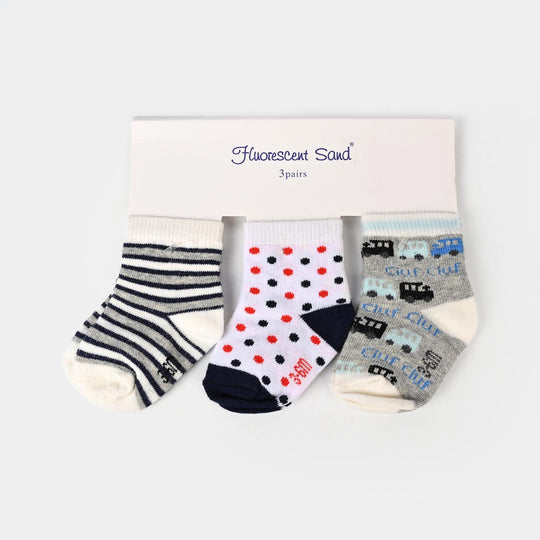 Infant Baby Socks 3Pcs Set | 3-6M