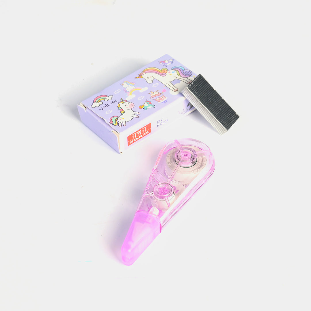 Adjustable Correction Tape With Stapler