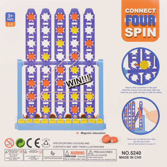 Connect 4 Spin – Twisting Strategy Game for Kids & Families