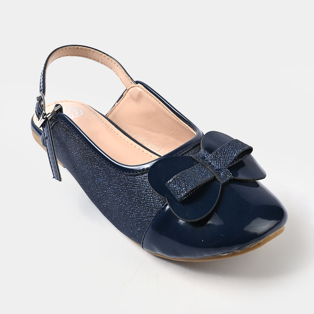 Girls Sling Back 456-114-NAVY