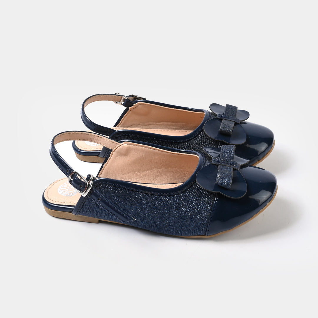 Girls Sling Back 456-114-NAVY