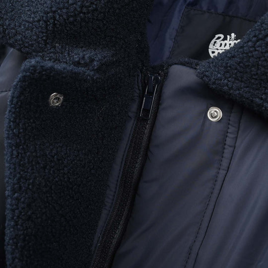 Teens Girls Polyster Puffer Jacket Cozychilc-NAVY