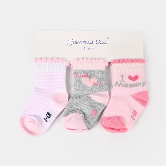 Infant Baby Socks 3Pcs Set | 3-6M