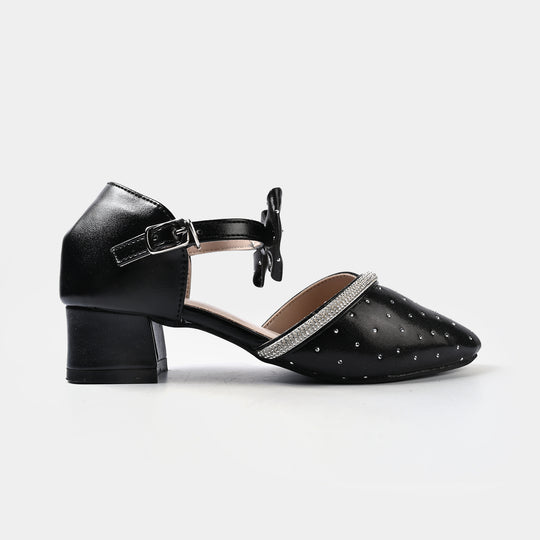 Girls Pumps Heels ZP-093-BLACK